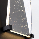 Настенный фонарь уличный прямоугольный черного цвета со стеклом с пузырьками Eurofase варинант исполнения - 5 | Loft Concept в Екатеринбурге