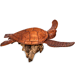 Статуэтка деревянная в виде морской черепахи Marine Reptiles варинант исполнения - 2 | Loft Concept в Екатеринбурге