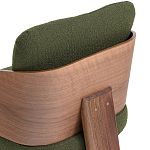 Кресло с каркасом из массива ореха Gallin Chair Green варинант исполнения - 6 | Loft Concept в Екатеринбурге