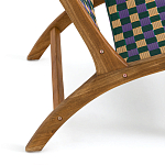 Кресло низкое из массива тика Barbados варинант исполнения - 5 | Loft Concept в Екатеринбурге