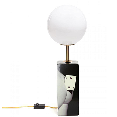 Настольная лампа Seletti Table Lamp Two of Spades Настольная лампа Seletti Table Lamp Two of Spades