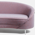 Диван Paulet Sofa Сиреневое Букле варинант исполнения - 1 | Loft Concept в Екатеринбурге