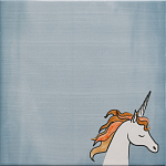 Плитка с узором Девочка единорог варинант исполнения - 5 | Loft Concept в Екатеринбурге