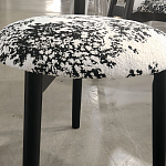 Стул обеденный деревянный с цветочной обивкой Foshan Chair варинант исполнения - 2 | Loft Concept в Екатеринбурге