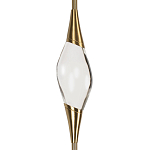 Подвесной светильник с хрустальным плафоном и бронзовым основанием Renee Glass Drops  варинант исполнения - 3 | Loft Concept в Екатеринбурге