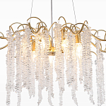 Люстра c подвесками из прозрачного хрусталя Диаметр 85 см FAIRYTREE Light варинант исполнения - 4 | Loft Concept в Екатеринбурге