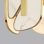 Люстра с мраморными вставками Marble Plates варинант исполнения - 4 | Loft Concept в Екатеринбурге