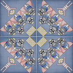 Плитка дизайнерская с узором Мангалоры варинант исполнения - 1 | Loft Concept в Екатеринбурге