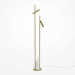Напольный торшер светодионый золотой Lumen Duo варинант исполнения - 1 | Loft Concept в Екатеринбурге
