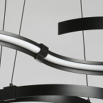 Люстра подвесная светодиодная в виде волнообразной ленты Ribbon Vortex варинант исполнения - 5 | Loft Concept в Екатеринбурге