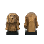 Держатель для книг с бронзовыми фигурками головы собаки Dog Elegance  варинант исполнения - 3 | Loft Concept в Екатеринбурге