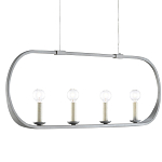 Люстра линейная в овальной раме Traditional Clean Lines варинант исполнения - 2 | Loft Concept в Екатеринбурге