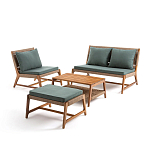 Садовый 2-х местный диван с каркасом из акации Green варинант исполнения - 4 | Loft Concept в Екатеринбурге