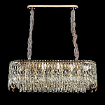 Люстра овальная с хрустальными подвесками Roul Crystal Light варинант исполнения - 1 | Loft Concept в Екатеринбурге