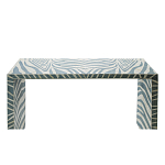Консоль Дизайнерская Kenya Console ZEBRA Bone Inlay blue варинант исполнения - 2 | Loft Concept в Екатеринбурге