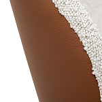 Стул мягкий с обивкой из рогожки и экокожи Contrasting Performance варинант исполнения - 3 | Loft Concept в Екатеринбурге