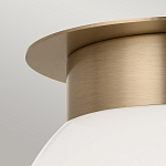 Потолочный светильник с белым матовым шарообразным плафоном Kichler варинант исполнения - 2 | Loft Concept в Екатеринбурге