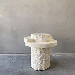 Дизайнерский журнальный стол цилиндрической формы фактурный Mylepen варинант исполнения - 1 | Loft Concept в Екатеринбурге