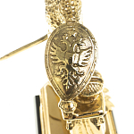 Часы настольные бронзовые из натурального камня Яшма Stone Clock варинант исполнения - 5 | Loft Concept в Екатеринбурге