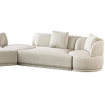 Угловой диван Calypso с поворотным механизмом и пуфом   варинант исполнения - 3 | Loft Concept в Екатеринбурге