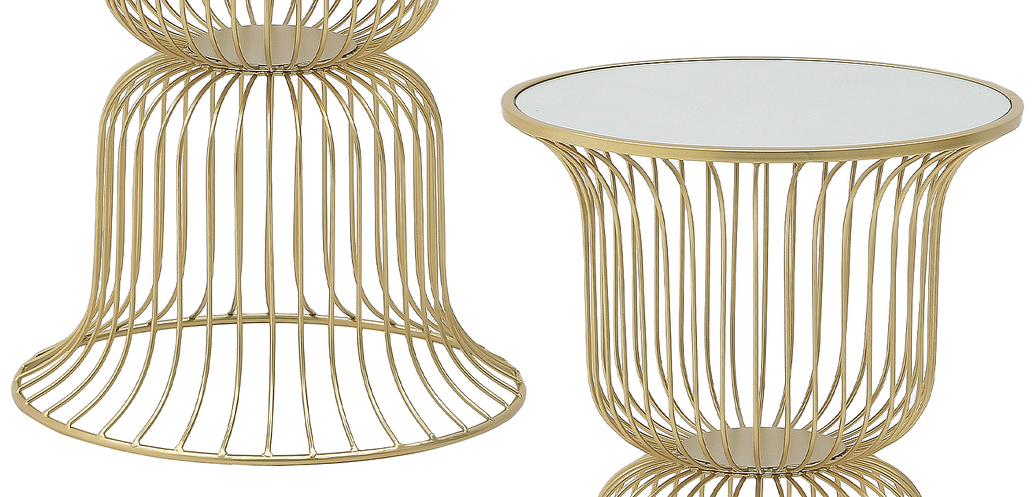 Круглый приставной стол Anthony Gold Side Table Круглый приставной стол Anthony Gold Side Table - Loft-Concept в Екатеринбурге