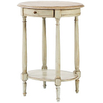 Круглый кофейный стол с ящиком Emilien Montmartre Provence Coffee Table варинант исполнения - 1 | Loft Concept в Екатеринбурге