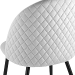 Мягкий стул в сером велюре Miruna Chair варинант исполнения - 6 | Loft Concept в Екатеринбурге