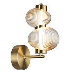 Бра с 2-мя рифлеными стеклянными шарами Marcelh Light варинант исполнения - 6 | Loft Concept в Екатеринбурге