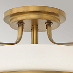 Потолочный светильник с круглым матовым белым плафоном Hinkley варинант исполнения - 2 | Loft Concept в Екатеринбурге