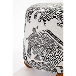 Пуф Wakonda с Круглыми ножками Черно-Белый орнамент варинант исполнения - 3 | Loft Concept в Екатеринбурге