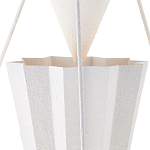 Люстра светодиодная белая геометрической формы с рифленым плафоном White Geometric Lamps варинант исполнения - 2 | Loft Concept в Екатеринбурге