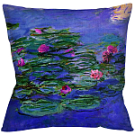 Подушка декоративная с цветочным принтом Impressionism in Art варинант исполнения - 1 | Loft Concept в Екатеринбурге