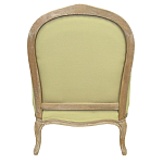 Кресло Ava Classical Armchair green striped flax варинант исполнения - 2 | Loft Concept в Екатеринбурге