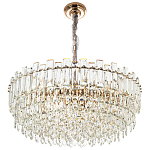Круглая многоярусная люстра с хрустальным декором Cascade Waterfall Chandelier 18 варинант исполнения - 2 | Loft Concept в Екатеринбурге