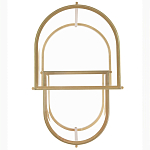 Комплект из 2-х приставных столиков на металлическом основании цвета латунь Ambassador варинант исполнения - 3 | Loft Concept в Екатеринбурге