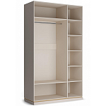 Шкаф 3-х дверный с зеркальными дверями Satin Furniture варинант исполнения - 2 | Loft Concept в Екатеринбурге