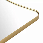 Зеркало золотистое с закруглёнными углами Thin Frame варинант исполнения - 3 | Loft Concept в Екатеринбурге