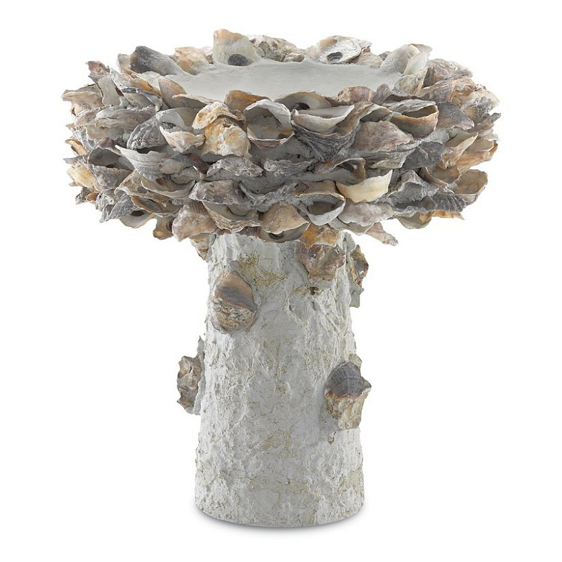 Статуэтка Oyster Shell Small Bird Bath Серый в Екатеринбурге | Loft Concept 