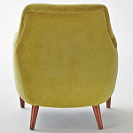 Кресло велюровое горчичного цвета Diaspro Mustard Armchair варинант исполнения - 2 | Loft Concept в Екатеринбурге