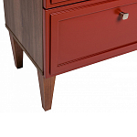 Тумба прикроватная красная из массива бука с 2-мя ящиками Wenge Light варинант исполнения - 4 | Loft Concept в Екатеринбурге