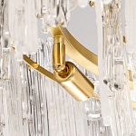 Люстра круглая с прозрачными стержнями разной длины Textured Glass Chandelier варинант исполнения - 6 | Loft Concept в Екатеринбурге