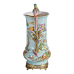 Ваза с птичкой из фарфора с бронзовыми элементами Garden of Eden варинант исполнения - 3 | Loft Concept в Екатеринбурге