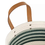 Корзина для хранения с ручками плетеная Interlacement Green  варинант исполнения - 2 | Loft Concept в Екатеринбурге