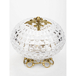 Конфетница из прозрачного рельефного стекла Eden Garden варинант исполнения - 2 | Loft Concept в Екатеринбурге