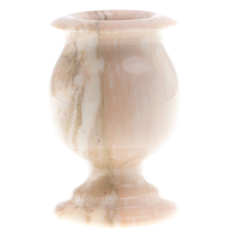 Ваза для цветов из натурального мрамора  Marble Vase Бежевый в Екатеринбурге | Loft Concept 