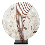 Настольная лампа из перламутра и дерева на подставке Indonesian Petal варинант исполнения - 3 | Loft Concept в Екатеринбурге