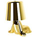 Настольная лампа фигурная цвета золото с гладким абажуром Высота 16 см Sophia варинант исполнения - 6 | Loft Concept в Екатеринбурге