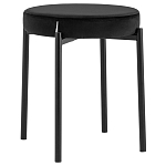 Табурет с мягким круглым сиденьем RIO Black варинант исполнения - 1 | Loft Concept в Екатеринбурге