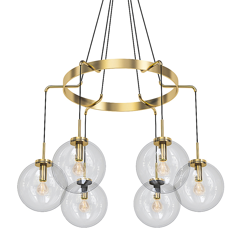 Люстра Ghiaccio Round Chandelier Antique Brass Латунь в Екатеринбурге | Loft Concept 