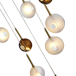 Люстра светодиодная с сферическими стеклянными плафонами Splatter варинант исполнения - 7 | Loft Concept в Екатеринбурге